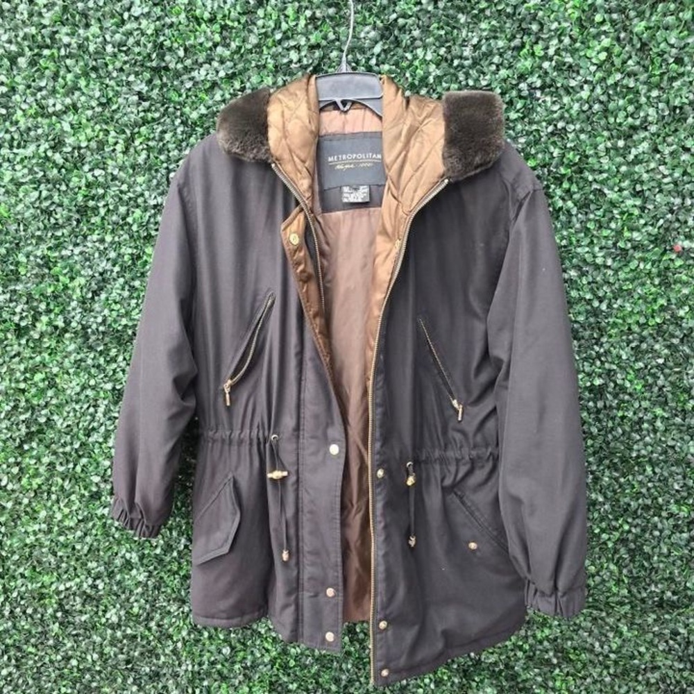 Vintage Metropolitan NY 10001 Winter Jacket - Brown, Size Small!